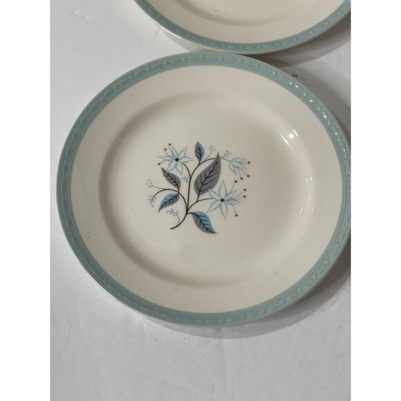 Vintage Taylor Smith / Homer Laughlin FORTUNE Saucer 4 Pc Lot - Picture 1 of 7